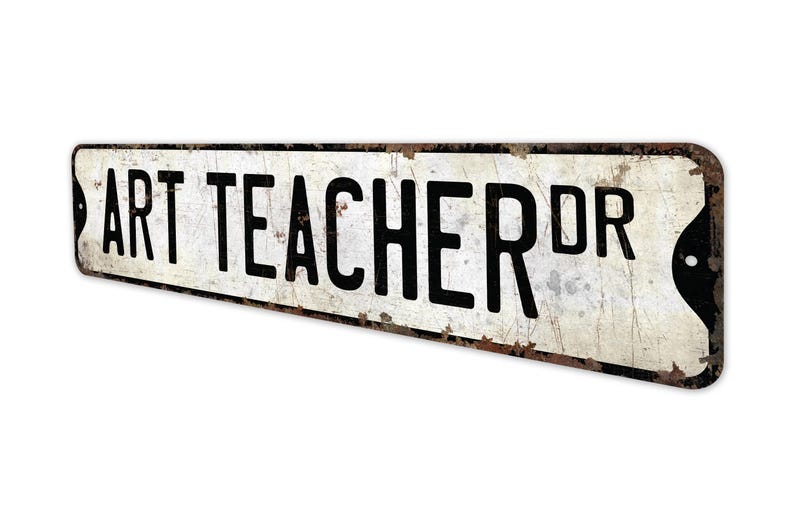 Art Teacher - Art Teacher Sign - Art Teacher Decor - Vintage Style Sign ...