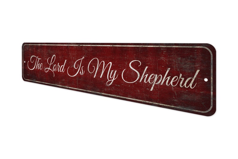The Lord is Shepherd - the Lord Sign - Vintage Style Sign - Religious ...