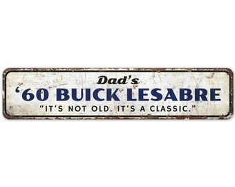 60 Buick Lesabre Sign - 60 Buick Lesabre - Buick Lesabre Decor - Car Show Decor - Vintage Style Sign - Premium Quality Rustic Metal Sign