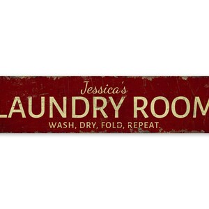 Laundry Room - Laundry Room Sign - Laundry Room Decor - Custom Laundry Decor - Vintage Style Sign - Premium Quality Rustic Metal Sign