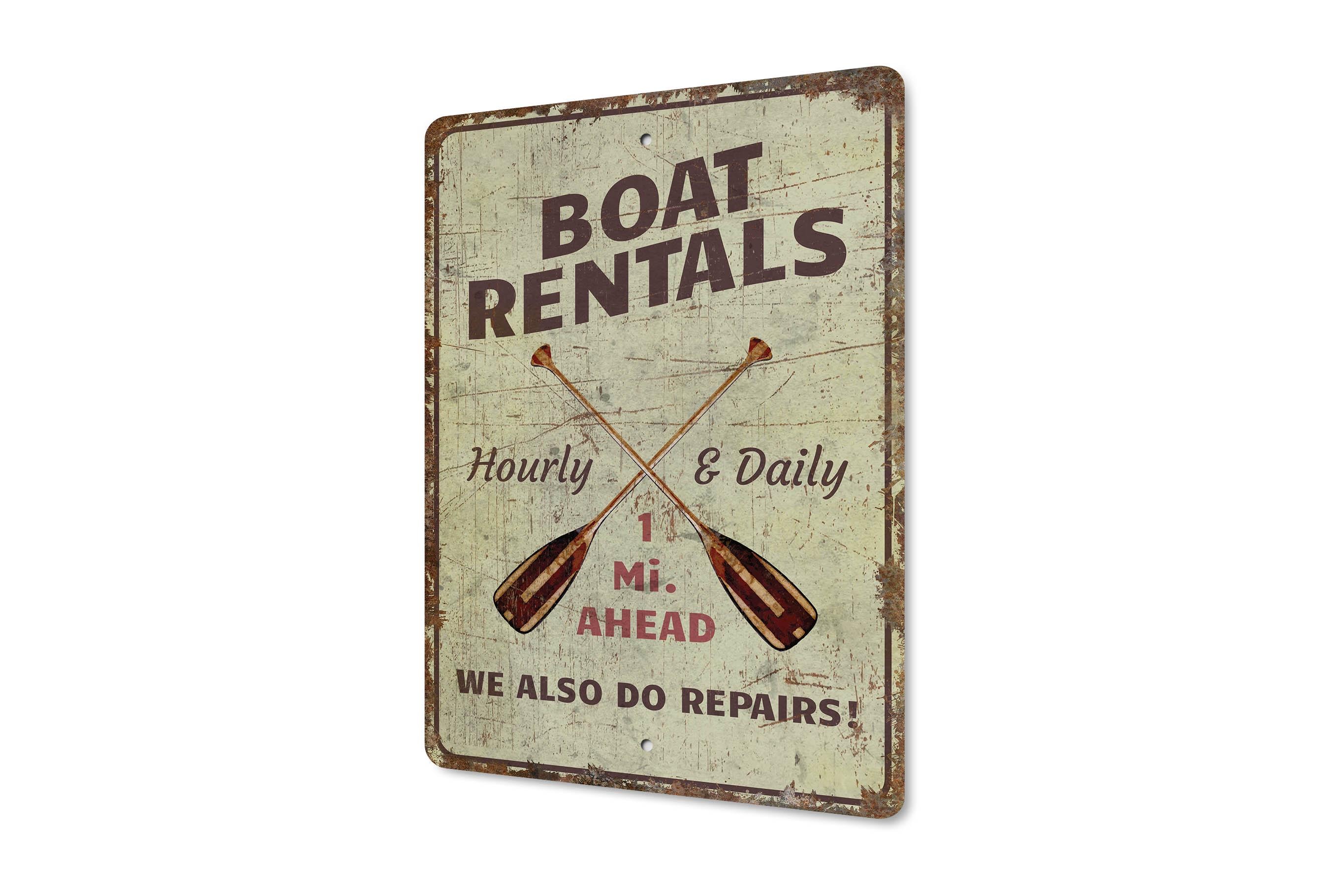Boat Rentals Sign - Boat Rentals - Boat Rentals Decor - Boat Rentals ...