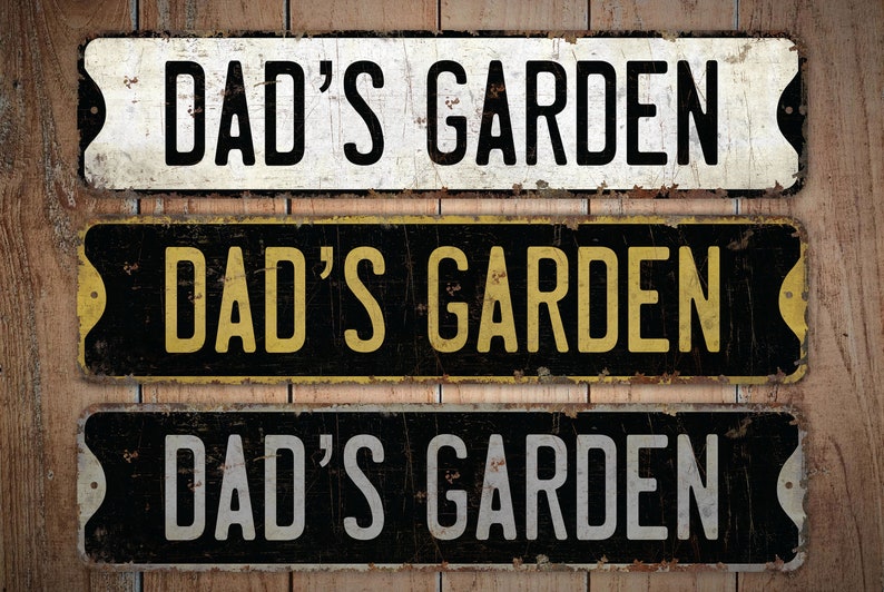 Dad's Garden Dad's Garden Sign Dad's Garden | Etsy