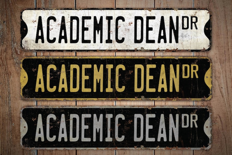 Academic Dean - Academic Dean Sign - Academic Dean Decor - Vintage ...