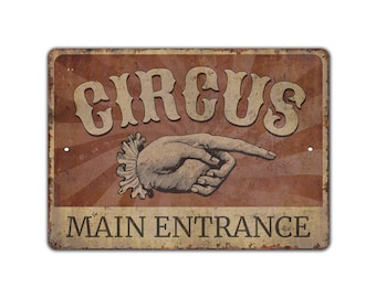 Circus Main Entrance Carnival Sign Hand Painted - Etsy