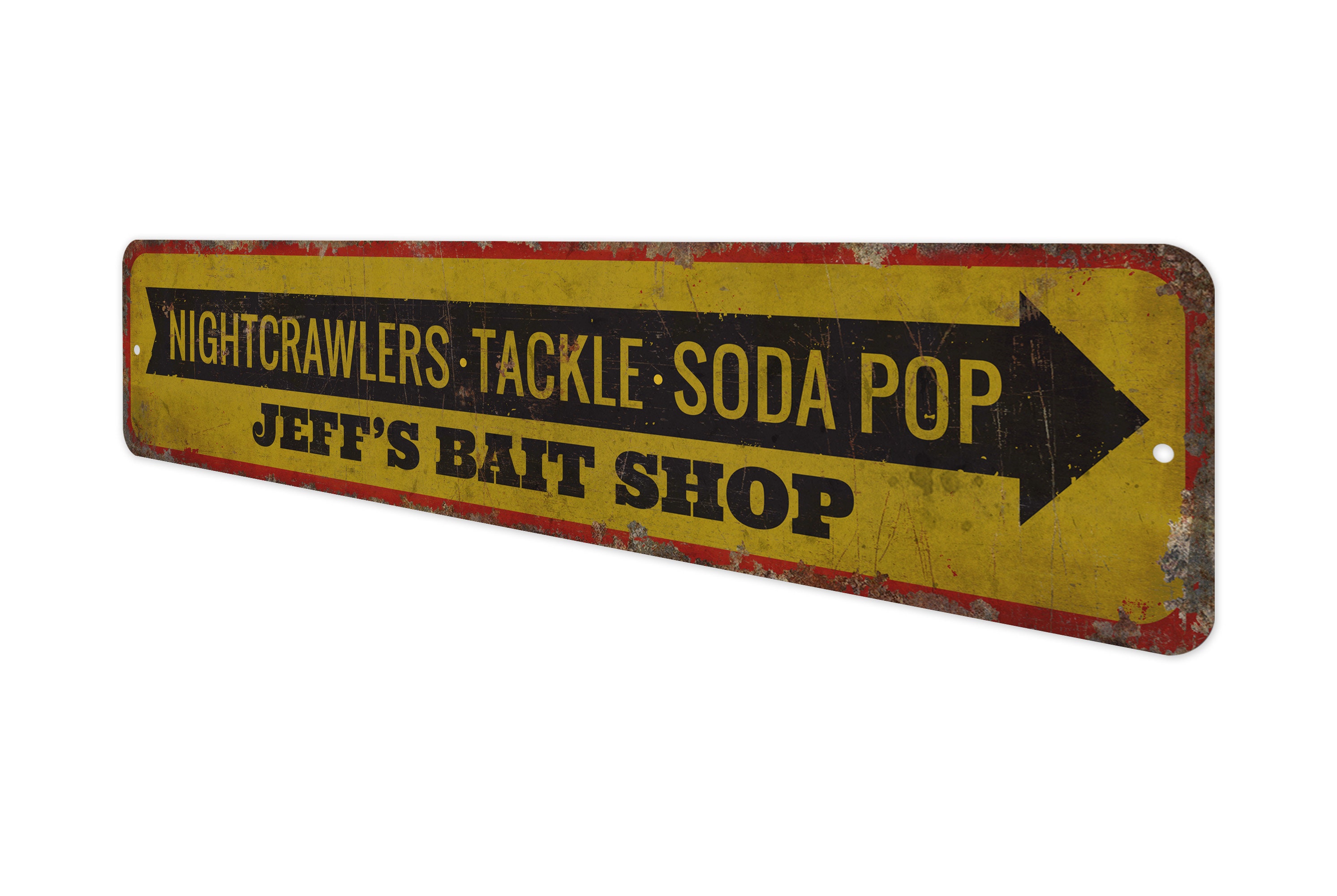 Tackle Soda Pop Nightcrawler Sign Bait Shop Sign Custom Bait Shop