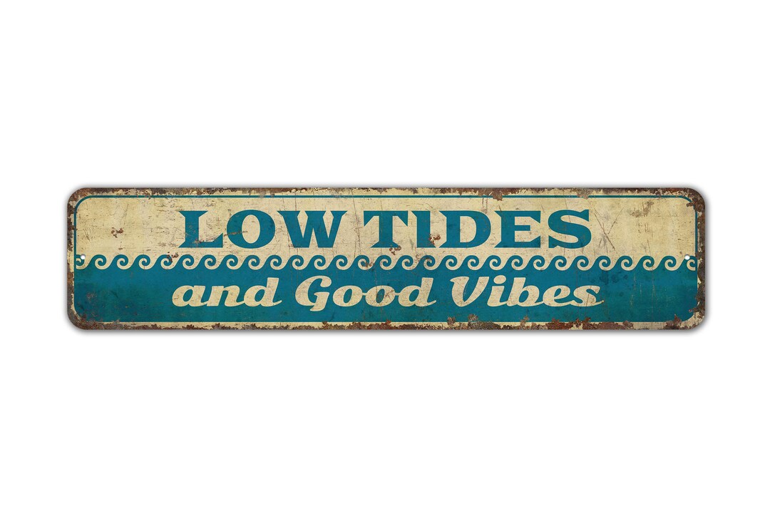 Low Tides - Low Tides Sign - Low Tides Decor - Beach Sign - Beach Decor ...