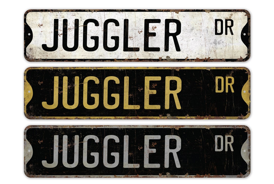 Juggler - Juggler Sign - Juggler Decor - Vintage Style Sign - Custom ...
