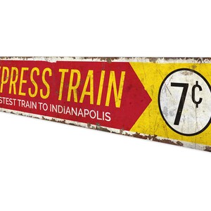 Express Train Sign - Express Train - Express Train Decor - Vintage ...