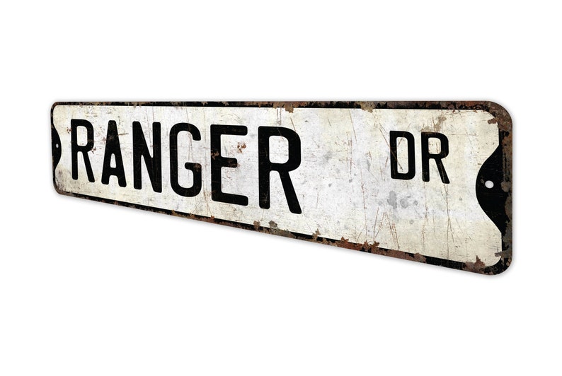 Metal Ranger Sign Ranger - Ranger Sign - Ranger Decor - Vintage Style Sign - Custom Name ...