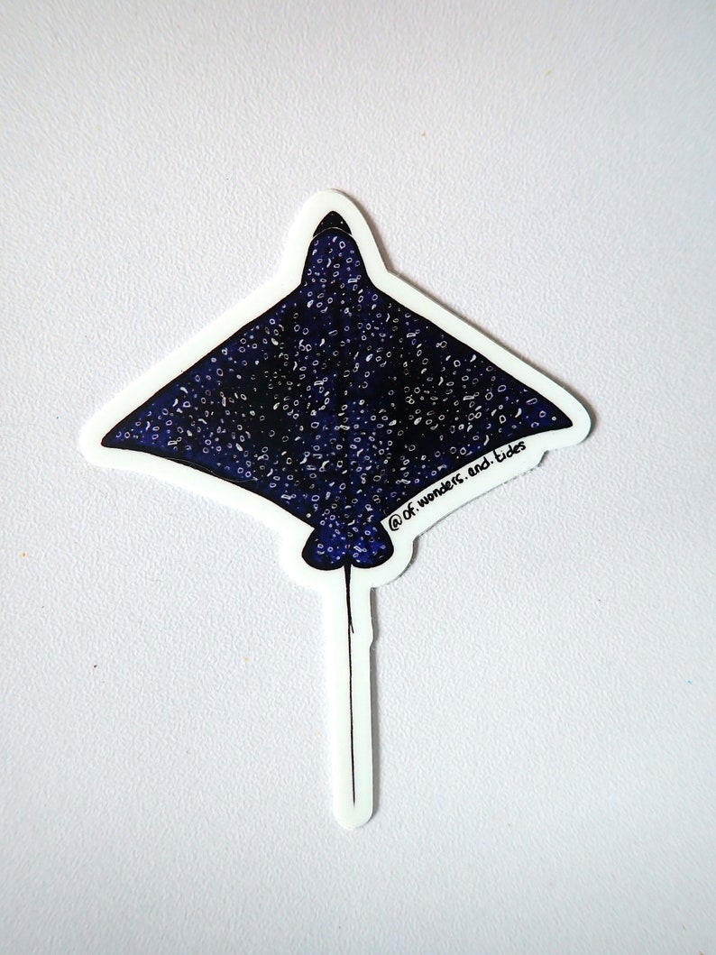Spotted Eagle Ray Sticker - Heavy Duty Waterproof Vinyl Stingray - Etsy