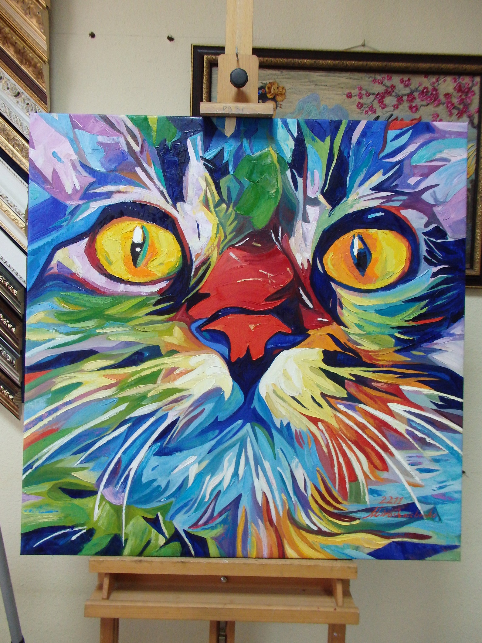 Dog Oil Portrait Pet Oil Painting Dog Artwork Costom Pet Etsy