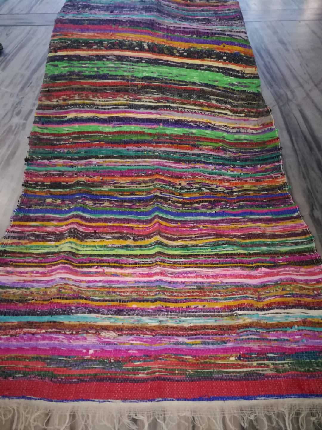 Cotton Chindi Rug, Colorful Sari Rag Rug (4x6 Feet) - Etsy
