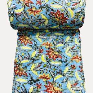 jaipuri Razai Hand Block Print Cotton Quilt Cotton Razai Light Weight Soft Fine Cotton Hand Made Cotton Quilt Jaipuri Famous Razai Hand Made