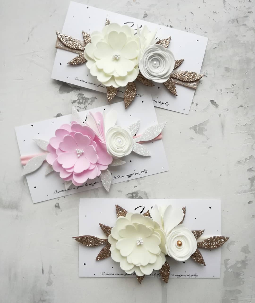 Flower Headband Pdf Printable Template for Hand Cutting DIY Floral ...