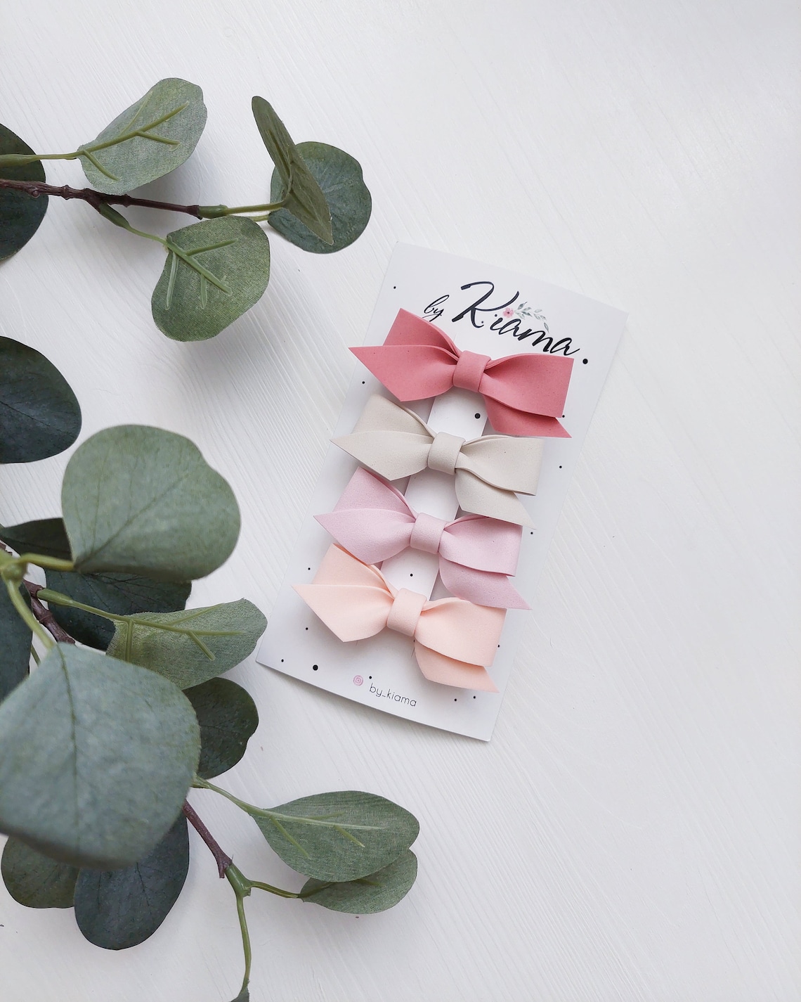 Set of 4 Hair Bows Clips for Baby Girls Baby Girl Clips Etsy