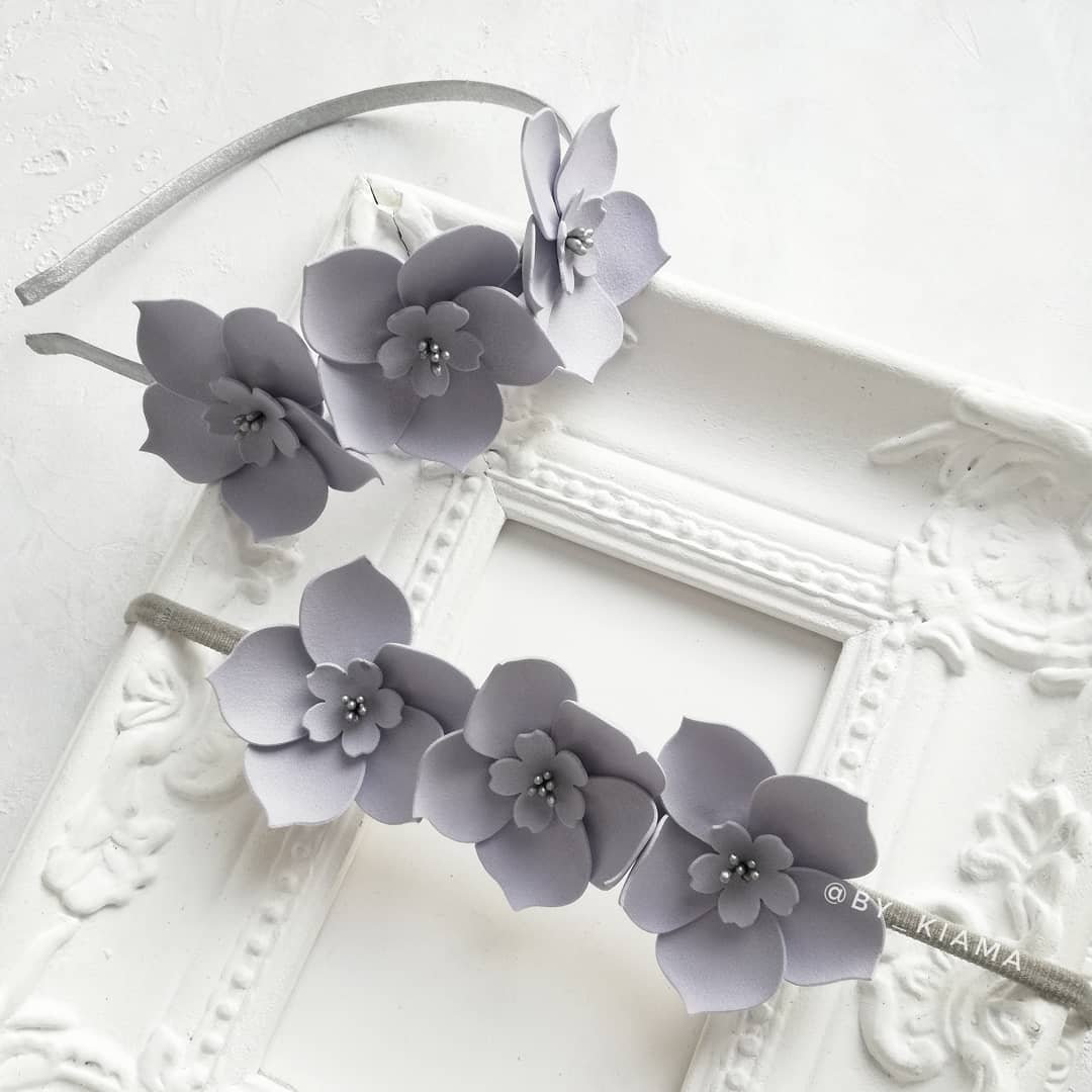 Baby floral headband SVG PDF PNG templates Felt flower pdf | Etsy