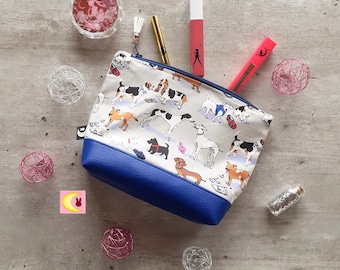 Kit Make-up case Pouch Dogs Lover small format ultra practical to carry the essential gift idea beauty small business toilets