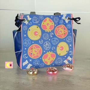 Handtas Schouder Gedragen Maan Compact Manga Inspiratie Sailor Moon Naoko Takeuchi Zakdoek Officiële Handkerkerchief Zakdoek Handgemaakte Anime Japan Zakdoek