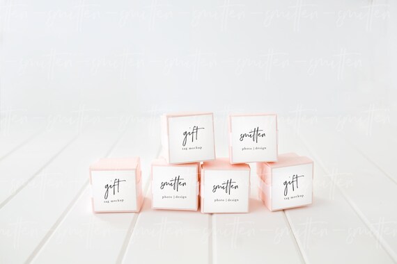 Styled Stock Photography Square Tag Wedding Favor Image Jpeg