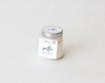 Download Free Styled Stock Photography Square Tag Circle Candle Label Jpeg Wedding Favor Tag Mockup Jar Label Mockup Invite Digital Stock Image Free New 7 777 Logo Psd Mockups PSD Mockup Template