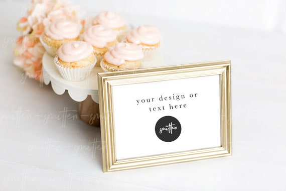 Styled Stock Photography 5x7 Card Dessert Menu Jpeg Wedding