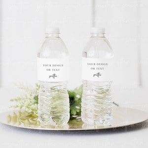 Styled Stock Photography, Water Bottle Label Mockup, Wedding Favor Tag Mockup, Drink Label, JPEG, Welcome Bag, Digital Stock Image