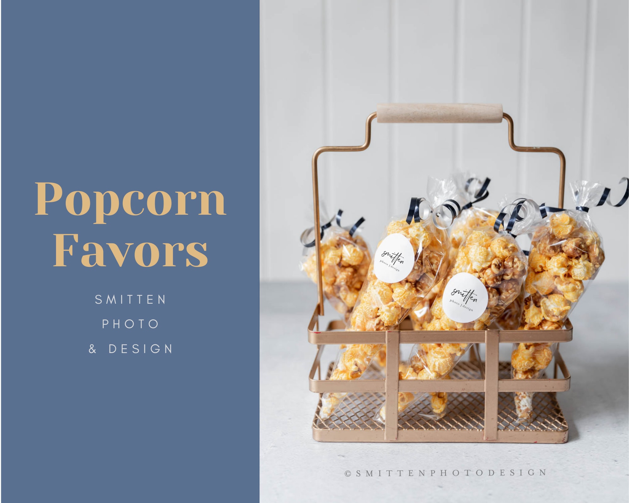 Download Popcorn Favor Label Stock photography Round Label Mockup | Etsy