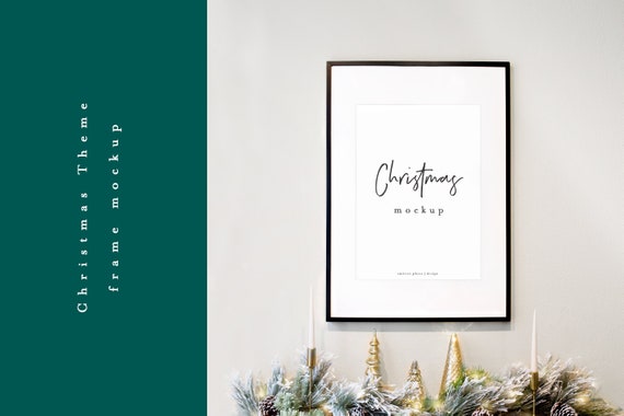 Christmas Large Frame Mockup Image Styled Stock Etsy