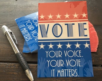 Postcards to Voters! 25 Cards + Donation to Indivisible!