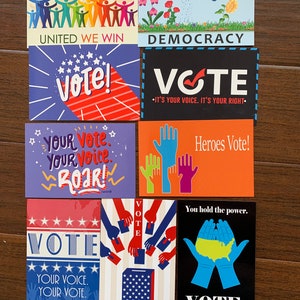Postcards to Voters Mixed Bag 50 Cards Donation to LWV image 2