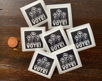 Vote! Stickers for Postcards to Voters! Set of 25