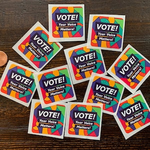 Vote! Stickers-Great for Vote Forward-Set of 25