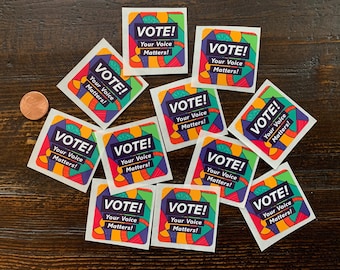 Vote! Stickers-Great for Vote Forward-Set of 25