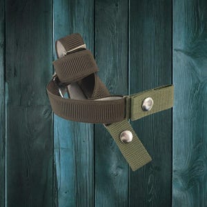 Cinturón sin hebilla en elastina verde KAKI