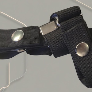 ARTOIS Belt without buckle in smooth black, width 2.5 cm