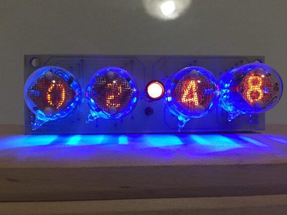 Nixie Tube Clock In 2 Nixie Clock Tube Clock Nixie Tube Etsy