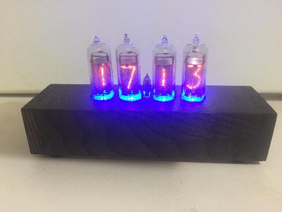 Nixie Clock In 14 Retroclock With In 14 Nixietube Etsy