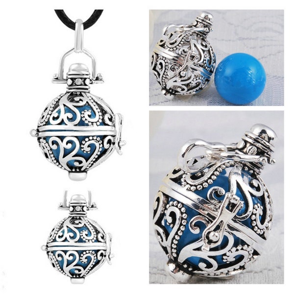 Pendentif Bijou Bola de Grossesse "Arabesque" avec Cordon 110 cm Prix Déstockage.