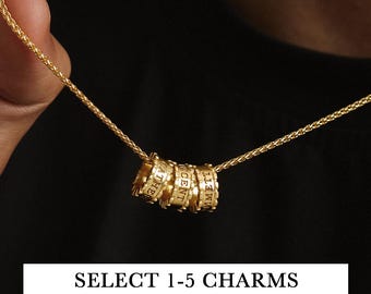 Papaketting met kindernamen, herenketting, cadeau voor papa, cadeau voor man, ketting voor mannen, naamketting, cadeau van vrouw