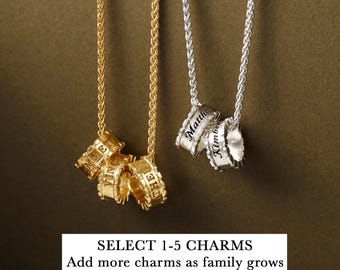 Herennaamketting, vaderketting met kindernamen, cadeau voor papa, cadeau voor echtgenoot, ketting voor mannen