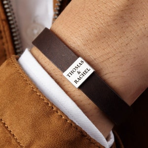 Personalized Gift for Him, Gift For Him,Name Bracelet Mens, Mens Engraved Bracelet, Gift for Boyfriend, Personalized Gift For Men