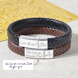 Personalised handwriting bracelet top
