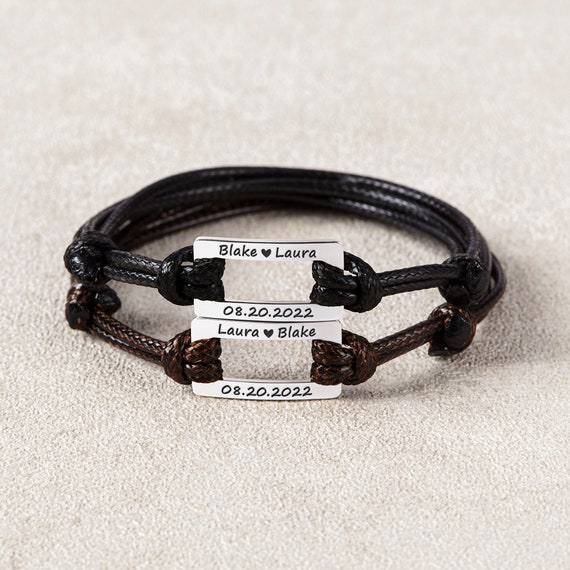 Anniversary bracelet for cheap him and her