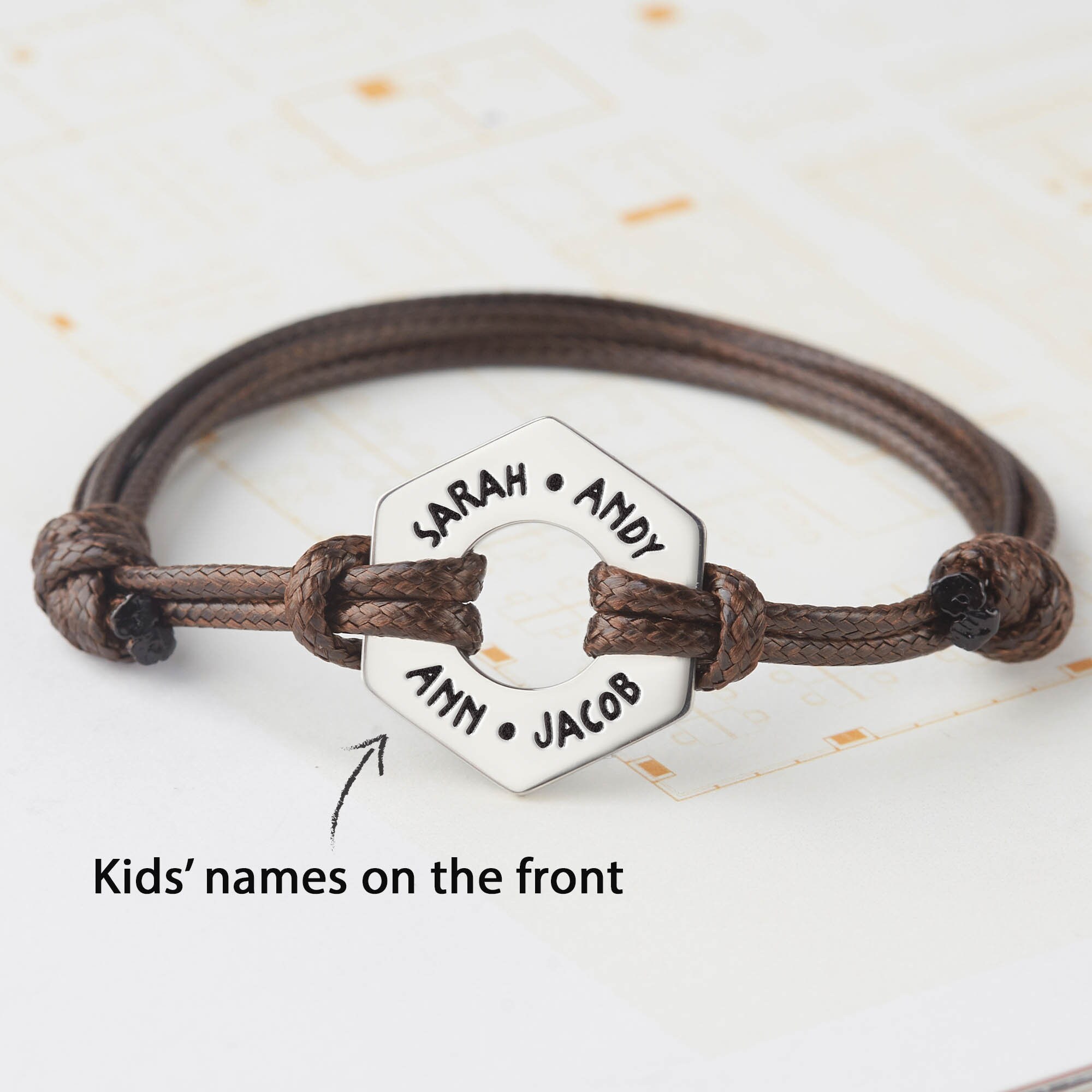 Dad Bracelet Engraved Bracelet For Him Personalized Gift For Etsy