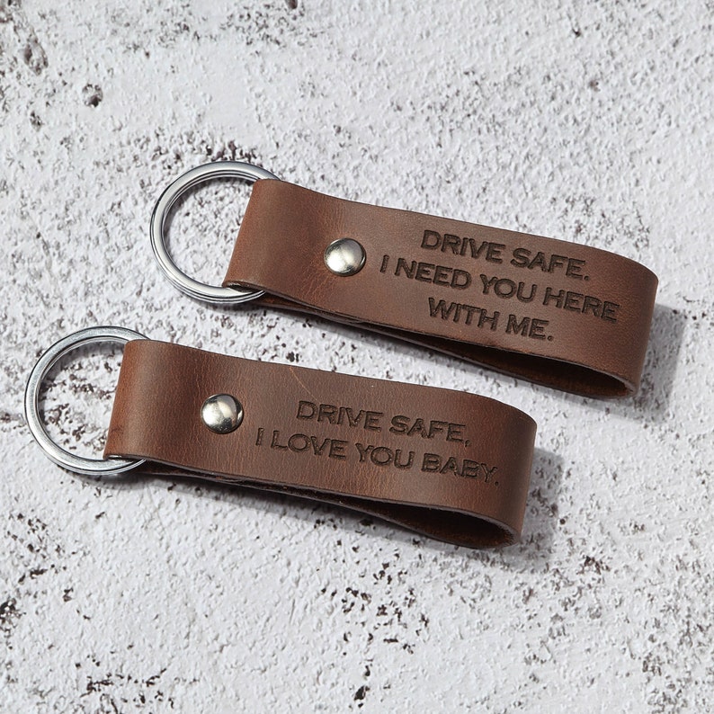 Drive Safe I Love You Keychain Drive Safe Handsome Keychain Etsy