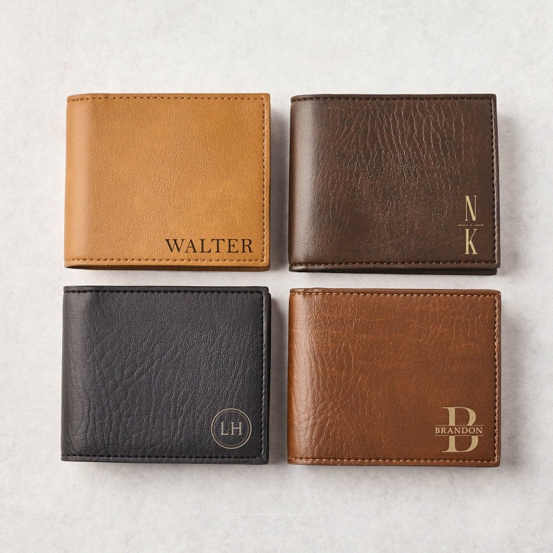 Engraved Leather Wallet | Christmas gift ideas for men