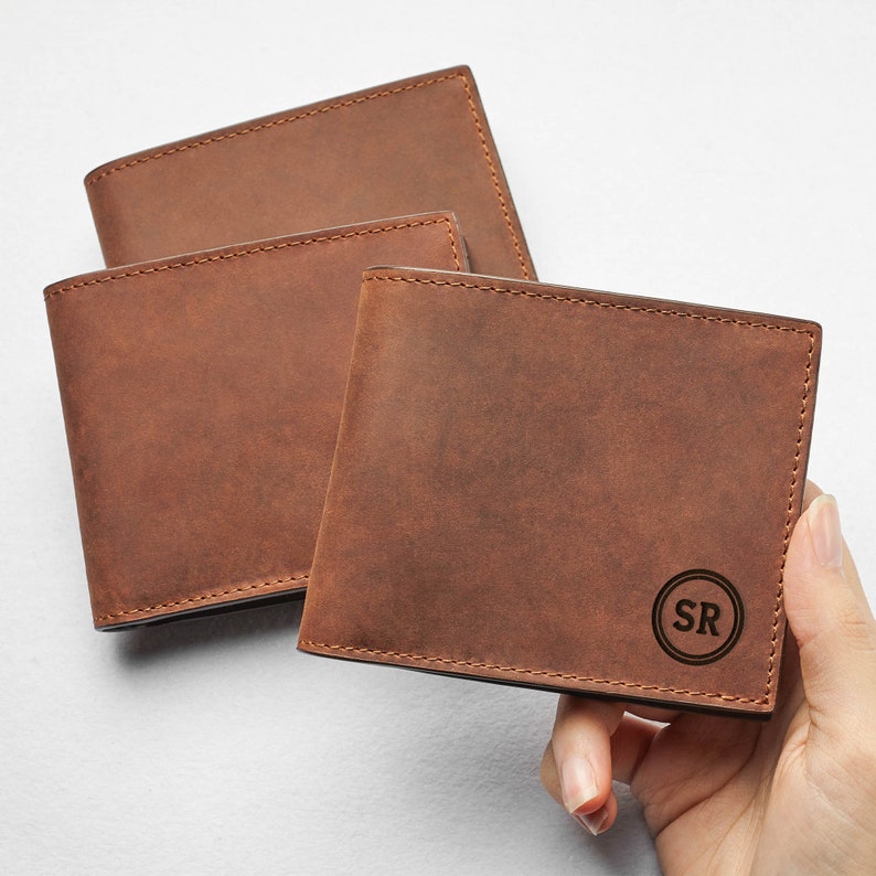 Boyfriend Wallet Husband Gift Leather Anniversary Gift for Etsy