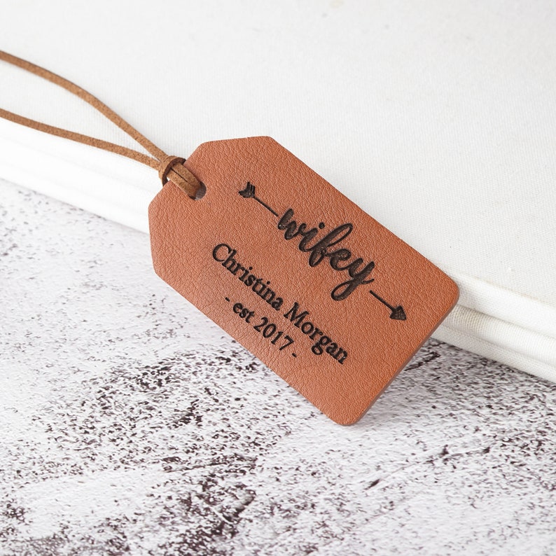 His and Hers Luggage Tags Leather Wedding Gift for Couples Etsy