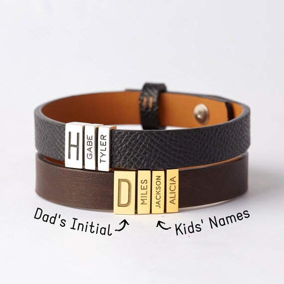mens bracelet kids names