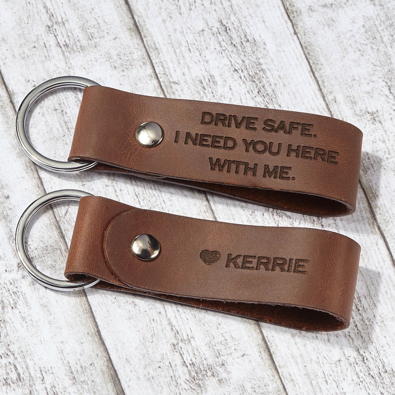 Drive Safe I Love You Keychain Drive Safe Handsome Keychain Etsy